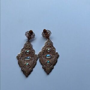 RARE Marissa Filagree Clip Earrings